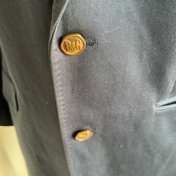 Dolce & Gabbana women medium navy blue blazer European size 48 - Picture 7 of 11